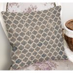 - K11365-Gorsel-1 - Realhomes  RealHomes Krem Zeminde Morrocan Motifli Ogea Desenli Dijital Baskılı Yastık Kırlent Kılıfı Realhomes