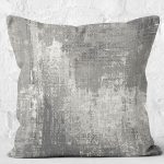 - K11371-Gorsel-2 - Realhomes RealHomes Gri Zeminde Eskitme Motifli Antik Desenli Dijital Baskılı Yastık Kırlent Kılıfı Realhomes
