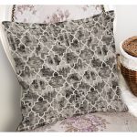 - K11375-Gorsel-1 - Realhomes  RealHomes Kahverengi Zeminde Morrocan Motifli Eskitme Desenli Dijital Baskılı Yastık Kırlent Kılıfı Realhomes