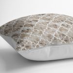 - K11377-Gorsel-3 - Realhomes  RealHomes Kahverengi Zeminde Morrocan Motifli Eskitme Desenli Dijital Baskılı Yastık Kırlent Kılıfı Realhomes