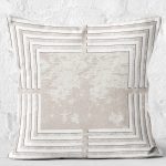 - K11391-Gorsel-2 - Realhomes RealHomes Krem Zeminde Çerçeveli Eskitme Desenli Dijital Baskılı Yastık Kırlent Kılıfı Realhomes