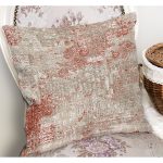 - K11414-Gorsel-1 - Realhomes RealHomes Antika Temalı Örgü Motifli Eskitme Desenli Dijital Baskılı Yastık Kırlent Kılıfı Realhomes