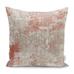 - K11414-Gorsel - Realhomes RealHomes Antika Temalı Örgü Motifli Eskitme Desenli Dijital Baskılı Yastık Kırlent Kılıfı Realhomes