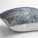 - K11439-Gorsel-3 - Realhomes RealHomes Krem - Mavi Zeminde Eskitme Motifli Retro Desenli Dijital Baskılı Yastık Kırlent Kılıfı Realhomes