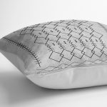 - K11446-Gorsel-3 - Realhomes RealHomes Gri Zeminde Bohem Motifli Etnik Desenli Dijital Baskılı Yastık Kırlent Kılıfı Realhomes