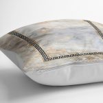 - K11448-Gorsel-3 - Realhomes RealHomes Siyah - Gold Zeminde Çerçeveli Motifli Mermer Desenli Dijital Baskılı Yastık Kırlent Kılıfı Realhomes