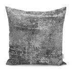 - K11450-Gorsel - Realhomes RealHomes Füme Zeminde Eskitme Motifli Duvar Desenli Dijital Baskılı Yastık Kırlent Kılıfı Realhomes