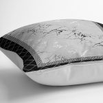 - K11451-Gorsel-3 - Realhomes RealHomes Mermer Zeminde Çerçeveli Motifli Metalik Desenli Dijital Baskılı Yastık Kırlent Kılıfı Realhomes