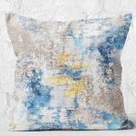 - K11452-Gorsel-2 - Realhomes RealHomes Antika Temalı Eskitme Motifli Duvar Desenli Dijital Baskılı Yastık Kırlent Kılıfı Realhomes