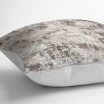 - K11483-Gorsel-3 - Realhomes RealHomes Kahverengi - Beyaz Zeminde Otantik Motifli Dokuma Desenli Dijital Baskılı Yastık Kırlent Kılıfı Realhomes