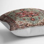 - K11490-Gorsel-3 - Realhomes RealHomes Kırmızı - Yeşil Zeminde Otantik Motifli Osmanlı Desenli Dijital Baskılı Yastık Kırlent Kılıfı Realhomes