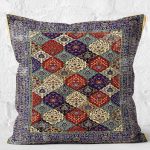 RealHomes Antika Temalı Dokuma Halı Motifli Yöresel Desenli Dijital Baskılı Yastık Kırlent Kılıfı Realhomes