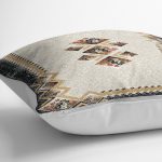 - K11500-Gorsel-3 - Realhomes RealHomes Krem - Siyah Zeminde Geleneksel Motifli Dokuma Desenli Dijital Baskılı Yastık Kırlent Kılıfı Realhomes