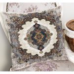 - K11502-Gorsel-1 - Realhomes RealHomes Antika Temalı Otantik Motifli Geleneksel Desenli Dijital Baskılı Yastık Kırlent Kılıfı Realhomes
