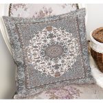 - K11507-Gorsel-1 - Realhomes RealHomes Antika Temalı Hereke Motifli Osmanlı Desenli Dijital Baskılı Yastık Kırlent Kılıfı Realhomes