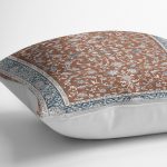 - K11511-Gorsel-3 - Realhomes RealHomes Kremit Zeminde Antik Motifli Kilim Desenli Dijital Baskılı Yastık Kırlent Kılıfı Realhomes