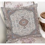 - K11513-Gorsel-1 - Realhomes RealHomes Antika Temalı Hereke Motifli Geleneksel Desenli Dijital Baskılı Yastık Kırlent Kılıfı Realhomes