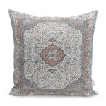 - K11513-Gorsel - Realhomes RealHomes Antika Temalı Hereke Motifli Geleneksel Desenli Dijital Baskılı Yastık Kırlent Kılıfı Realhomes