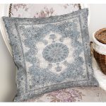 - K11517-Gorsel-1 - Realhomes RealHomes Krem Zeminde Otantik Motifli Osmanlı Desenli Dijital Baskılı Yastık Kırlent Kılıfı Realhomes