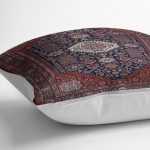 - K11520-Gorsel-3 - Realhomes RealHomes Lacivert Kırmızı Zeminde Uşak Motifli Yöresel Desenli Dijital Baskılı Yastık Kırlent Kılıfı Realhomes