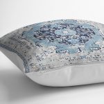 - K11528-Gorsel-3 - Realhomes RealHomes Mavi Zeminde Vintage Motifli Yöresel Desenli Dijital Baskılı Yastık Kırlent Kılıfı Realhomes