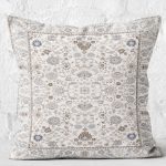 - K11536-Gorsel-2 - Realhomes RealHomes Krem Zeminde Kilim Motifli Osmanlı Desenli Dijital Baskılı Yastık Kırlent Kılıfı Realhomes