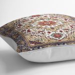 - K11549-Gorsel-3 - Realhomes RealHomes Antika Otantik Hereke Motifli Dokuma halı Desenli Dijital Baskılı Yastık Kırlent Kılıfı Realhomes