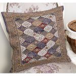 RealHomes Otantik Temalı Pers Motifli Geleneksel Desenli Dijital Baskılı Yastık Kırlent Kılıfı Realhomes