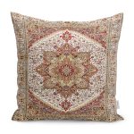 - K11552-Gorsel - Realhomes RealHomes Etnik Tazda Osmanlı Motifli Retro Desenli Dijital Baskılı Yastık Kırlent Kılıfı Realhomes