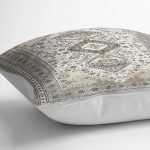 - K11556-Gorsel-3 - Realhomes RealHomes Bej Zeminde Hereke Motifli Kilim Desenli Dijital Baskılı Yastık Kırlent Kılıfı Realhomes