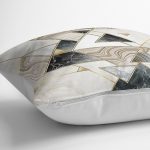 - K11578-Gorsel-3 - Realhomes RealHomes Krem Zeminde Geometrik Motifli Mermer Desenli Dijital Baskılı Yastık Kırlent Kılıfı Realhomes