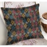 - K11595-Gorsel-1 - Realhomes RealHomes Otantik Tarzda Örme Motifli Kilim Desenli Dijital Baskılı Yastık Kırlent Kılıfı Realhomes