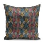 - K11595-Gorsel - Realhomes RealHomes Otantik Tarzda Örme Motifli Kilim Desenli Dijital Baskılı Yastık Kırlent Kılıfı Realhomes