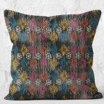 - K11595-Gorsel-2 - Realhomes RealHomes Otantik Tarzda Örme Motifli Kilim Desenli Dijital Baskılı Yastık Kırlent Kılıfı Realhomes