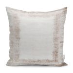 - K11598-Gorsel - Realhomes RealHomes Krem - Bej Zeminde Çerçeveli Motifli Dokuma Desenli Dijital Baskılı Yastık Kırlent Kılıfı Realhomes