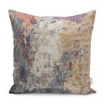 - K11616-Gorsel - Realhomes RealHomes Kanvas Temalı Suluboya Motifli Eskitme Desenli Dijital Baskılı Yastık Kırlent Kılıfı Realhomes