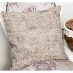 - K11642-Gorsel-1 - Realhomes RealHomes Krem - Bej Zeminde Örgü Motifli Etnik Desenli Dijital Baskılı Yastık Kırlent Kılıfı Realhomes