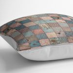 - K11649-Gorsel-3 - Realhomes RealHomes Otantik Patchwork Motifli Geleneksel Desenli Dijital Baskılı Yastık Kırlent Kılıfı Realhomes