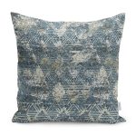 - K11656-Gorsel - Realhomes RealHomes Antika Geometrik Motifli Eskitme Desenli Dijital Baskılı Yastık Kırlent Kılıfı Realhomes