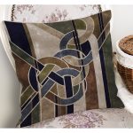 - K11678-Gorsel-1 - Realhomes RealHomes Kanvas Temalı Modern Sanat Motifli Düğüm Desenli Dijital Baskılı Yastık Kırlent Kılıfı Realhomes