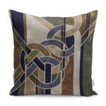 - K11678-Gorsel - Realhomes RealHomes Kanvas Temalı Modern Sanat Motifli Düğüm Desenli Dijital Baskılı Yastık Kırlent Kılıfı Realhomes