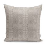 - K11679-Gorsel - Realhomes RealHomes Krem - Bej Zeminde Etnik Motifli Kilim Desenli Dijital Baskılı Yastık Kırlent Kılıfı Realhomes