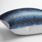 - K11686-Gorsel-3 - Realhomes RealHomes Gold - Lacivert Zeminde Geometrik Motifli Üçgen Desenli Dijital Baskılı Yastık Kırlent Kılıfı Realhomes