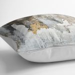 - K11688-Gorsel-3 - Realhomes RealHomes Sarı - Krem Zeminde Kanvas Motifli Duvar Desenli Dijital Baskılı Yastık Kırlent Kılıfı Realhomes