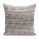 - K11693-Gorsel - Realhomes RealHomes Krem - Bej Zeminde Geometrik Motifli Eskitme Desenli Dijital Baskılı Yastık Kırlent Kılıfı Realhomes