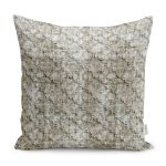 - K11704-Gorsel - Realhomes RealHomes Krem Zeminde Etnik Motifli Eskitme Desenli Dijital Baskılı Yastık Kırlent Kılıfı Realhomes