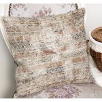 RealHomes Antika Temalı Geleneksel Motifli Eskitme Desenli Dijital Baskılı Yastık Kırlent Kılıfı Realhomes