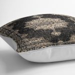 - K11716-Gorsel-3 - Realhomes RealHomes Siyah - Krem Zeminde Geleneksel Motifli Osmanlı Desenli Dijital Baskılı Yastık Kırlent Kılıfı Realhomes