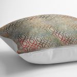 - K11720-Gorsel-3 - Realhomes RealHomes Antika Temalı Geometrik Motifli Eskitme Desenli Dijital Baskılı Yastık Kırlent Kılıfı Realhomes