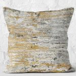 - K11726-Gorsel-2 - Realhomes RealHomes Ekru - Sarı Zeminde Duvar Motifli Eskitme Desenli Dijital Baskılı Yastık Kırlent Kılıfı Realhomes